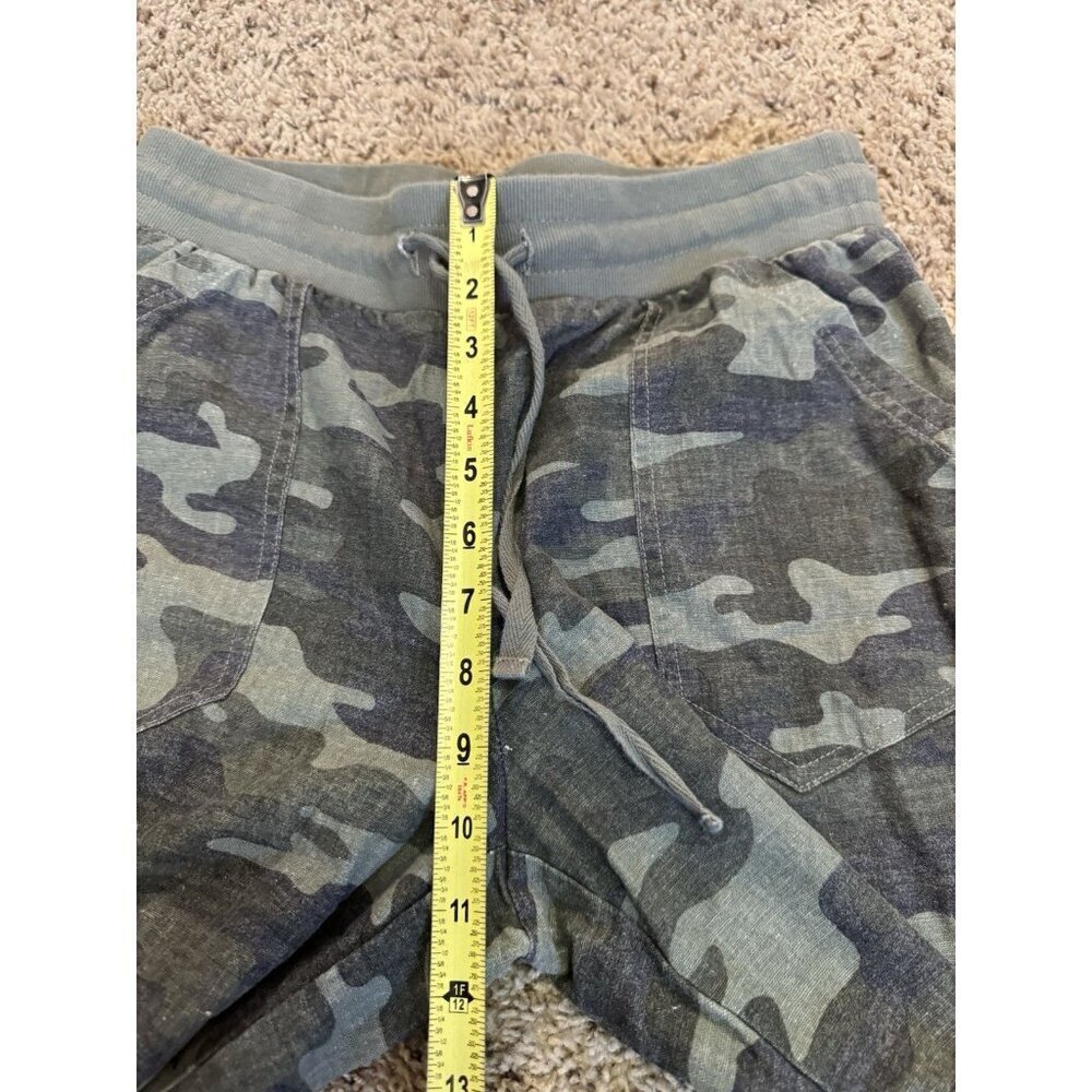 Womens Camo Jogger Pants Crop Ankle Linen Blend Casual Beach Travel Outdoor SM - Picture 8 of 8